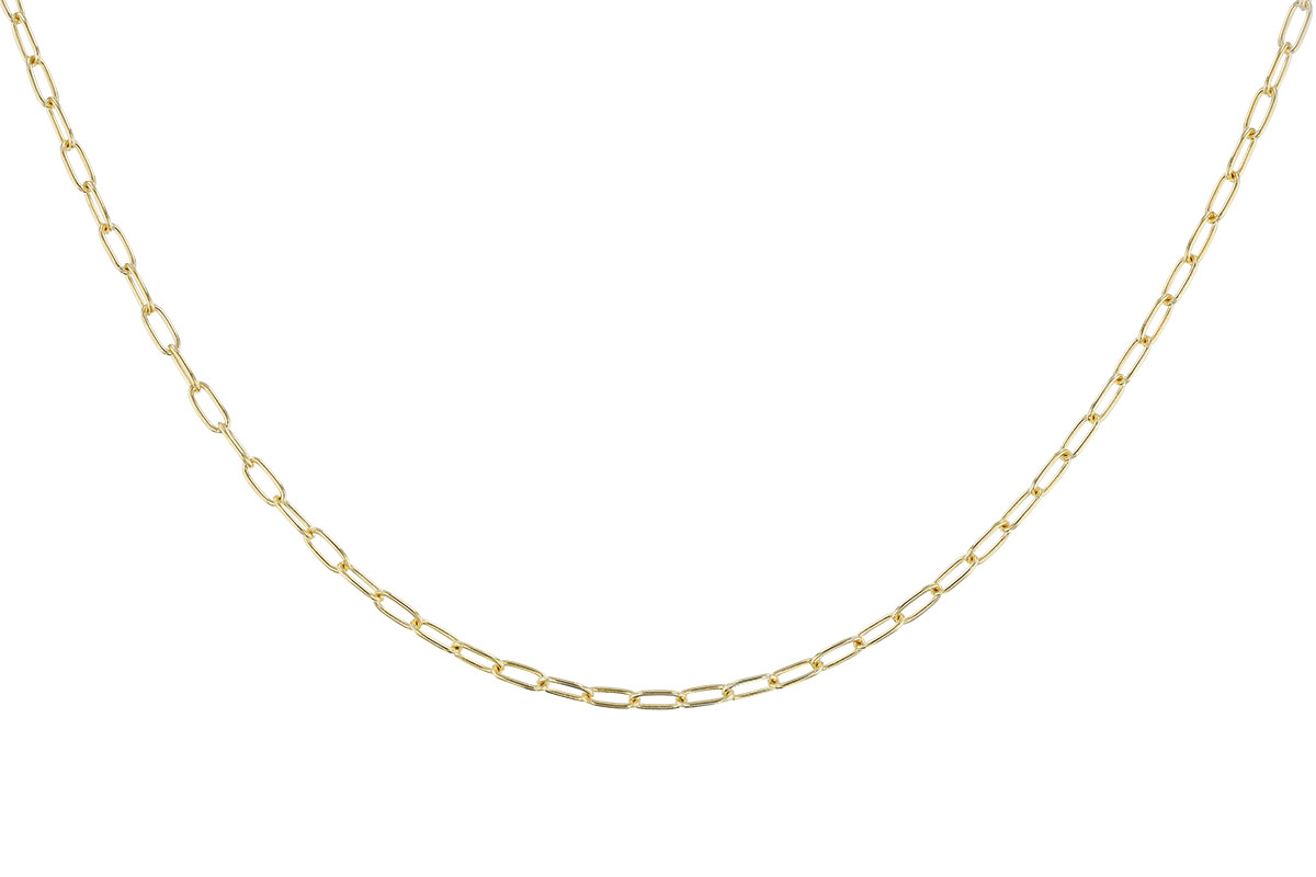 C319-23705: PAPERCLIP SM (24IN, 2.40MM, 14KT, LOBSTER CLASP)
