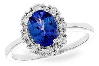 E319-22805: LDS RG 1.02 TANZANITE 1.30 TGW (8x6 OVAL)