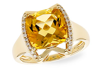 E319-22814: LDS RG 3.74 CITRINE 3.85 TGW (10MM CIT)
