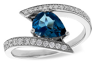 E320-10032: LDS RG 1.04 LONDON BLUE TOPAZ 1.28 TGW (8x6MM)