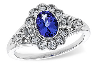 E320-10059: LDS RG .80 TANZANITE 1.20 TGW (7x5MM OV)