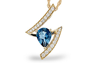 F320-10032: NECK 1.04 LONDON BLUE TOPAZ 1.23 TGW (8x6MM)