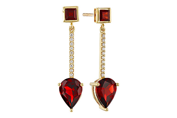 F320-10923: EARRINGS 2.70 TW GARNET 2.77 TGW