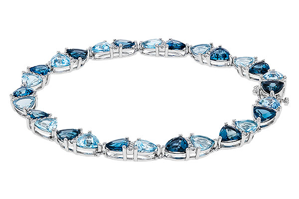 F320-10968: BRACELET 12.20 BLUE TOPAZ 12.50 TGW (7")