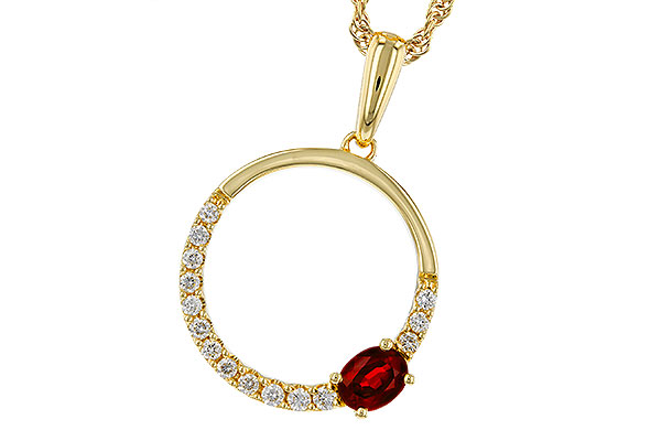 F320-11832: NECKLACE .26 RUBY .41 TGW