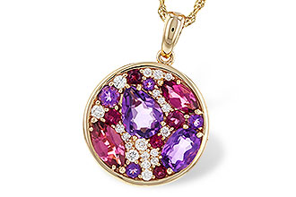 F320-15541: NECK 1.83 TW SEMI-PRECIOUS (P.TOUR, AMY) 2.00 TGW