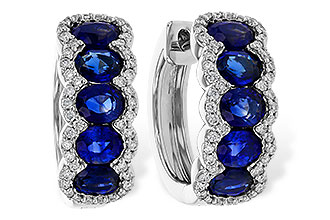 F320-16368: EARRINGS 2.32 TW SAPPHIRE 2.57 TGW