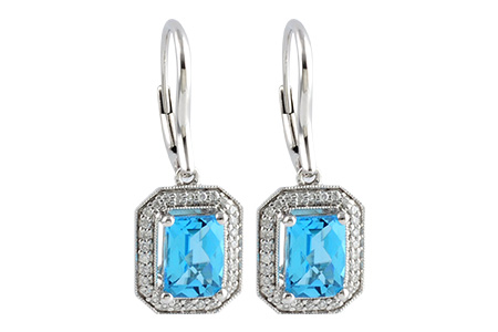 G232-84550: EARR 2.20 BLUE TOPAZ 2.36 TGW