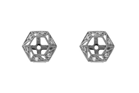 H045-62741: EARRING JACKETS .08 TW (FOR 0.50-1.00 CT TW STUDS)