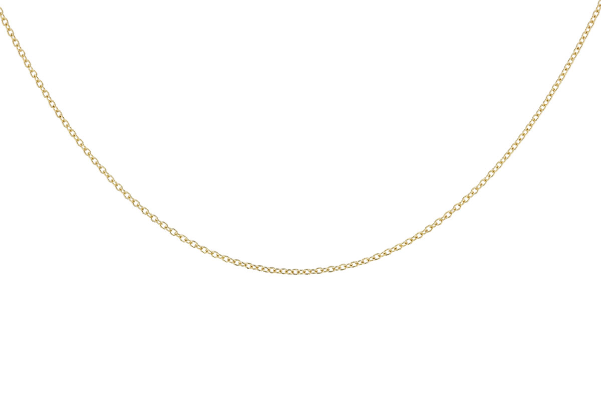 K319-24577: CABLE CHAIN (18IN, 1.3MM, 14KT, LOBSTER CLASP)