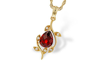 M320-15477: NECKLACE 1.34 GARNET 1.39 TGW (8X6MM GAR)