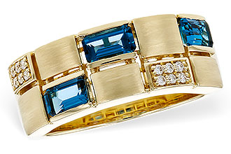 M320-15522: LDS RG .94 LONDON BLUE TOPAZ 1.00 TGW